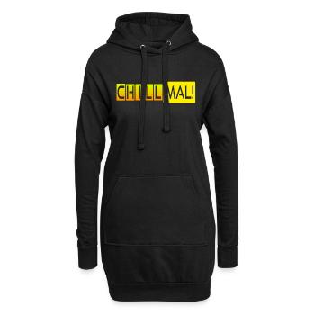 Chill mal! - Hoodie-Kleid - Schwarz - Vorne