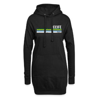 Recife Brasilien Kulturerbe - Vintage Recife Brasil - Hoodie-Kleid - Schwarz - Vorne