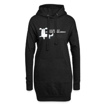 Ich kann gerade nicht. Mein Hund hat NEIN gesagt! - Hoodie-Kleid - Schwarz - Vorne