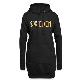 Suède - Sweat-shirt à capuche long Femme - noir - Devant