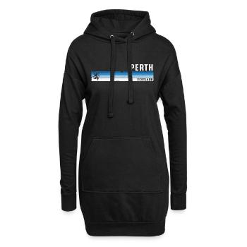 Perth, Schottland: Landschaftliche Schönheit und kultureller Charme - Hoodie-Kleid - Schwarz - Vorne