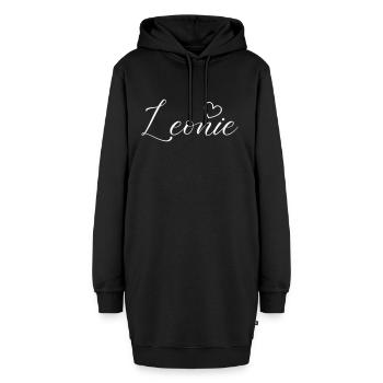 Léonie Nom - Sweat-shirt à capuche long Femme - noir - Devant