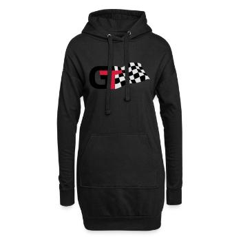 GT Flag - Hoodie-Kleid - Schwarz - Vorne