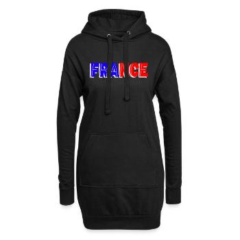 france - Hoodie-Kleid - Schwarz - Vorne