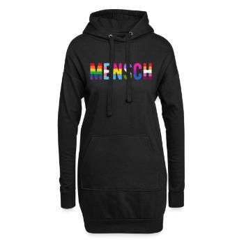 Homme LGBT LGBTQ Drapeau Arc-en-ciel Gay Pride - Sweat-shirt à capuche long Femme - noir - Devant