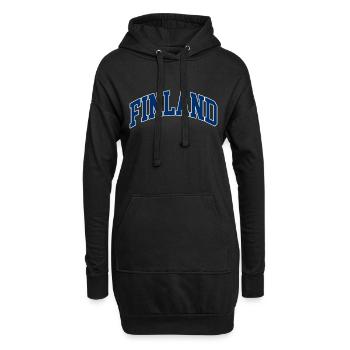 FINNLAND - Hoodie-Kleid - Schwarz - Vorne