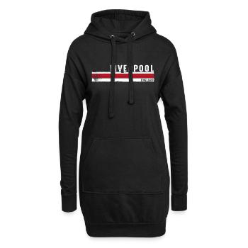 Liverpool - Angleterre Vibrant Heritage Gift pour le Royaume-Uni - Sweat-shirt à capuche long Femme - noir - Devant