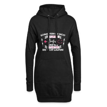 Krankenschwester Pfleger Spruch Saufen Geschenk - Hoodie-Kleid - Schwarz - Vorne