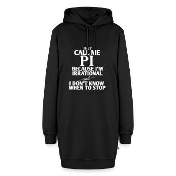 Pi Pi Day Mathématiques Nombres Mathématiciens arrondis - Sweat-shirt à capuche long Femme - noir - Devant