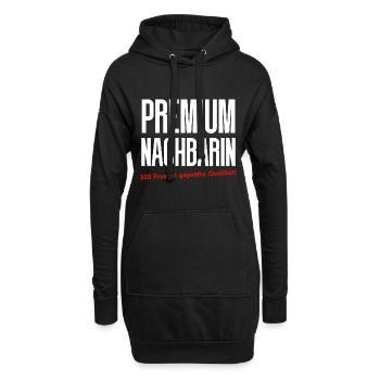 Witziges Nachbar Nachbarin Geburtstagsgeschenk Fun - Hoodie-Kleid - Schwarz - Vorne