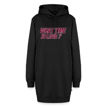What Time Is Love Music Techno House Gift - Hoodie Dress - black - Front