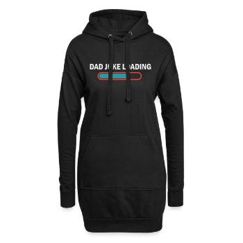 Papa Witz Laden Lustig Vatertag Humor Schlechtes Wortspiel - Hoodie-Kleid - Schwarz - Vorne