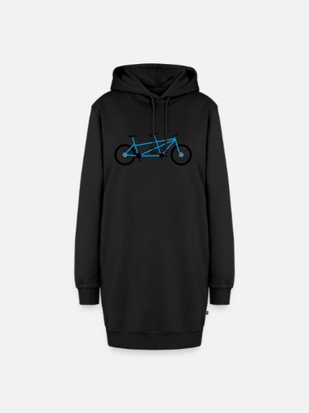 tandem - Hoodie-Kleid - Schwarz