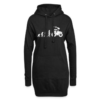 Traktor Evolution - Hoodie-Kleid - Schwarz - Vorne