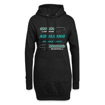 18. Geburtstag Erwachsen Achtzehn - Hoodie-Kleid - Schwarz - Vorne