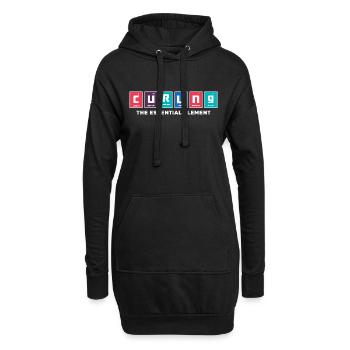 Joueur de curling Curler Curling L’essentiel - Sweat-shirt à capuche long Femme - noir - Devant