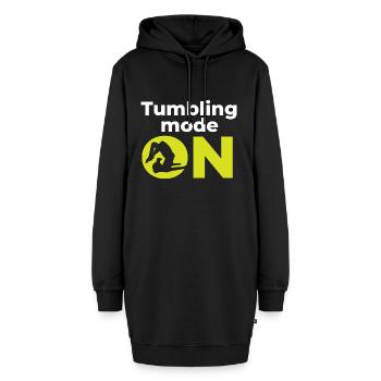 Gymnastik Turnen Barren Trampolin Ringe Turner - Hoodie-Kleid - Schwarz - Vorne