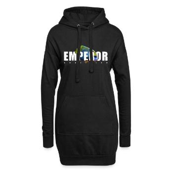 Empereur Poisson-ange Gardien de l’aquarium marin - Sweat-shirt à capuche long Femme - noir - Devant