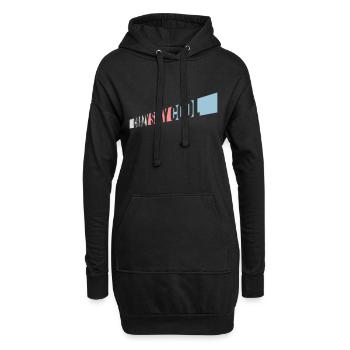 crazy sexy cool Design - Hoodie-Kleid - Schwarz - Vorne