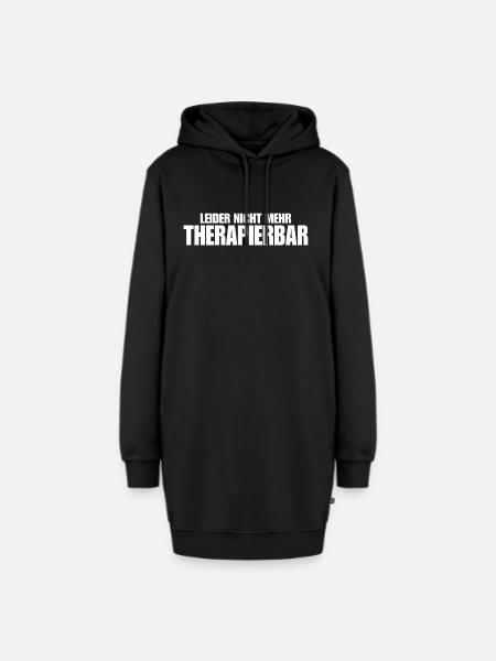 Nicht mehr Therapierbar - Hoodie-Kleid - Schwarz