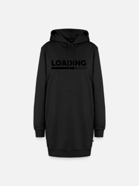 Loading - Hoodie-Kleid - Schwarz