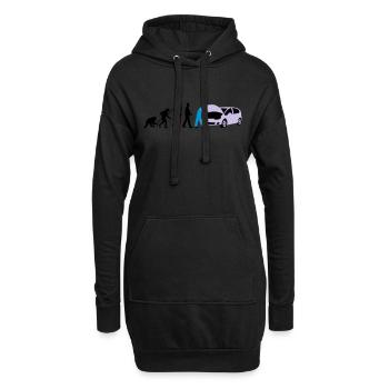 evolution_kfz_mechaniker_122013_b_3c - Hoodie-Kleid - Schwarz - Vorne