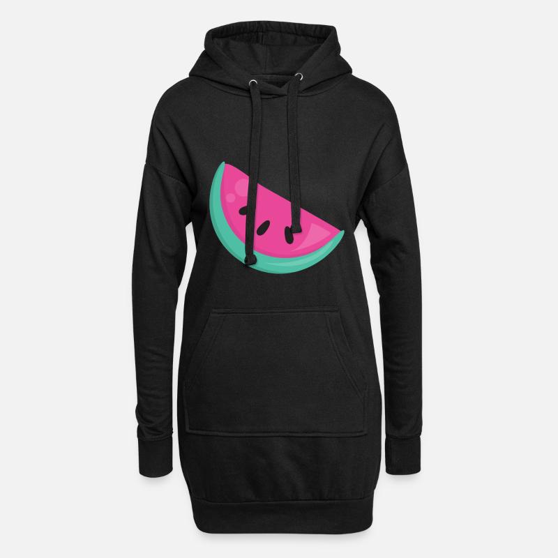 Melone - Hoodie-Kleid - Schwarz