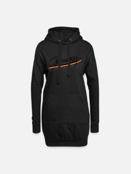 Germany - Hoodie-Kleid - Schwarz