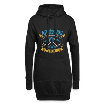 Apre Ski Elite | Cadeaux Snowboard Ski Ski - Sweat-shirt à capuche long Femme - noir - Devant