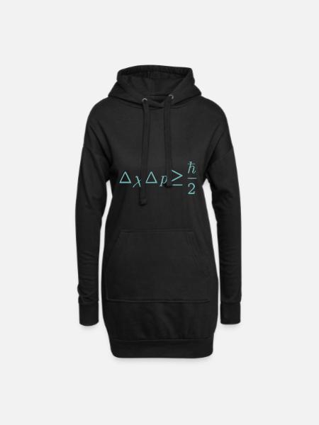 Schrodinger equation quantum physics gift - Hoodie Dress - black
