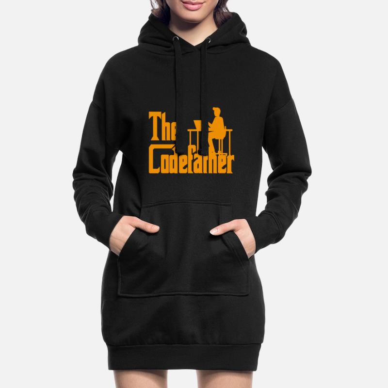 The Codefather Coding Programierer Geschenk Hoodie-Kleid
