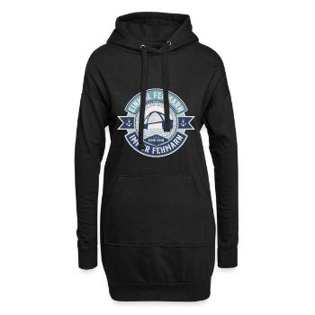 Fehmarn - Einmal Fehmarn Immer Fehmarn - Hoodie-Kleid - Schwarz - Vorne