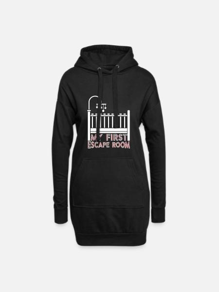 My First Escape Room - Hoodie-Kleid - Schwarz