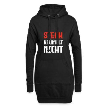 Steak krümelt nicht! | Fleisch & Grill Geschenk - Hoodie-Kleid - Schwarz - Vorne
