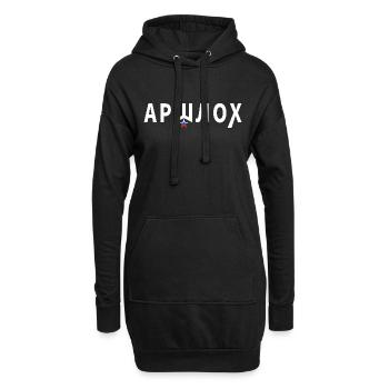 АРШЛОХ (Arschloch) - russisch - Hoodie-Kleid - Schwarz - Vorne