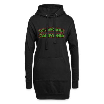 Los Angeles, Kalifornien - Hoodie-Kleid - Schwarz - Vorne