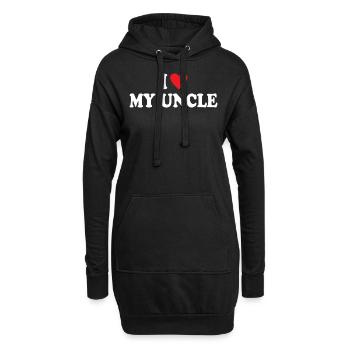 I Love My Uncle - Hoodie Dress - black - Front
