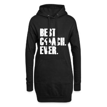 FUßBALL TRAINER T-SHIRT - Hoodie-Kleid - Schwarz - Vorne