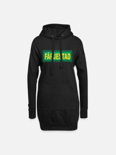 Färjestad Grün - Hoodie-Kleid - Schwarz