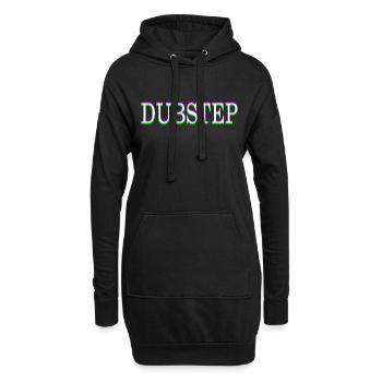 Dubstep - Hoodie Dress - black - Front