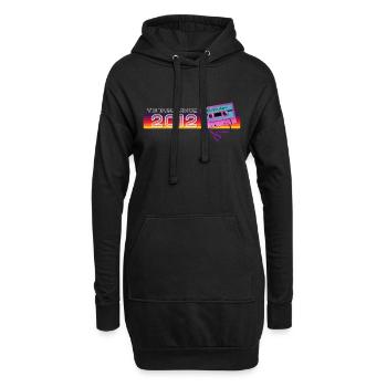 Classique & Vintage 2012 Musique Nostalgique Drôle - Sweat-shirt à capuche long Femme - noir - Devant