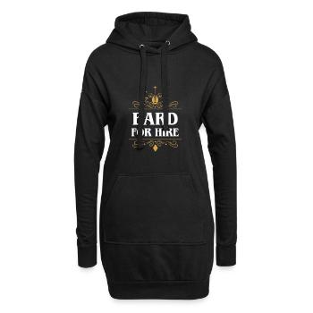 Bard For Hire Charakterspieler-Klassen-RPG - Hoodie-Kleid - Schwarz - Vorne