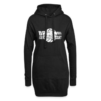 Joueurs de volley-ball de volley-ball - Sweat-shirt à capuche long Femme - noir - Devant