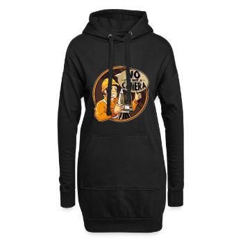 Non, ce n'est pas un géomètre - Sweat-shirt à capuche long Femme - noir - Devant