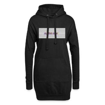 system error - Hoodie Dress - black - Front