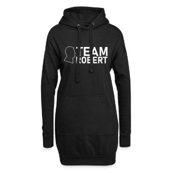 team robert kopf weiss - Hoodie-Kleid - Schwarz - Vorne