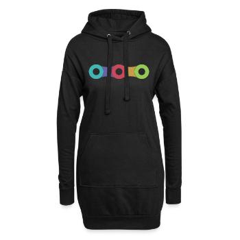 Chaîne de vélo - Sweat-shirt à capuche long Femme - noir - Devant