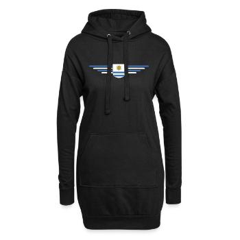 Uruguay T-Shirt – Perfekt für Fans - Hoodie-Kleid - Schwarz - Vorne