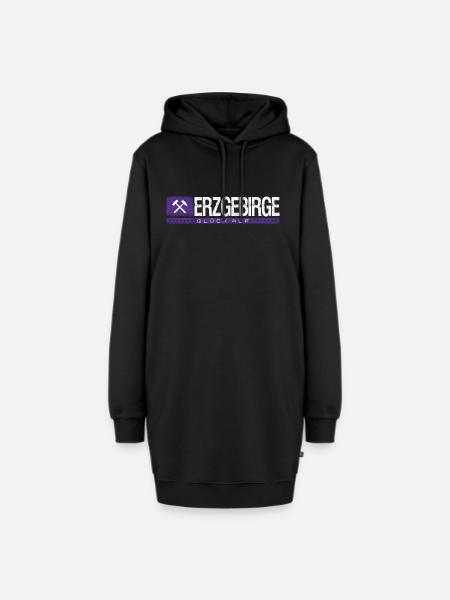 Glück auf Erzgebirge - Hoodie-Kleid - Schwarz