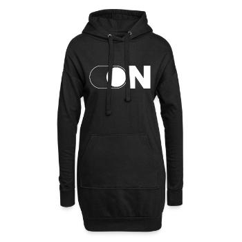 ON - Hoodie-Kleid - Schwarz - Vorne